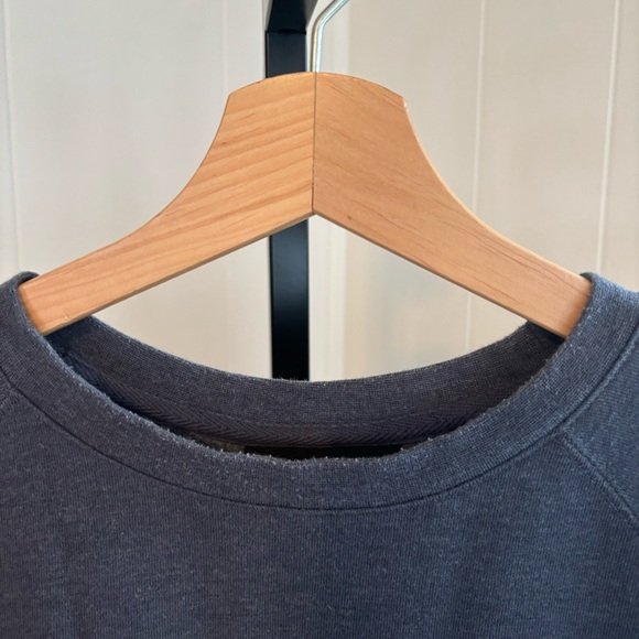 Marmot Blue Gray Cotton Blend Graphic Crewneck Pullover Sweater Mens M *NOTE - Picture 1 of 10